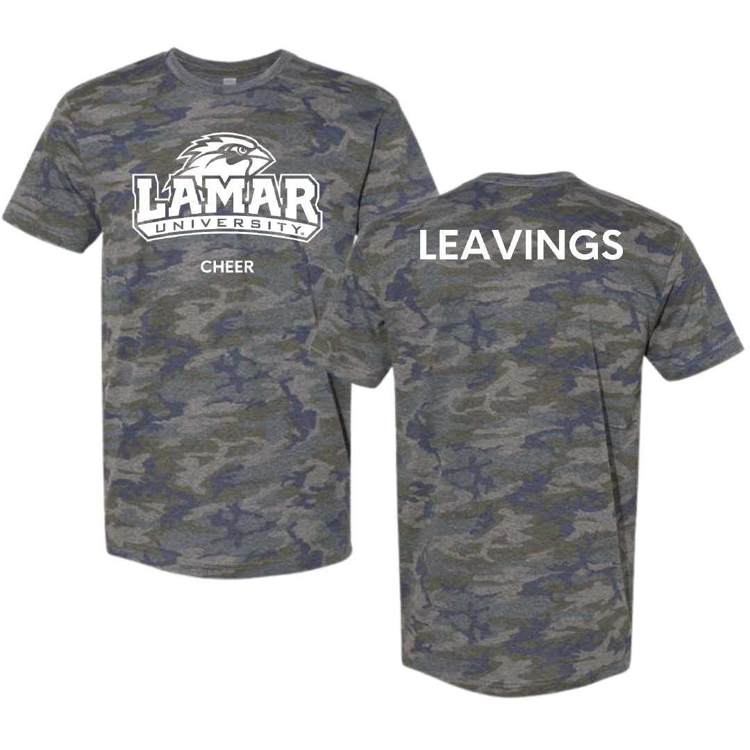 Lamar University Cheer Vintage Camo Tee - Shelby Leavings