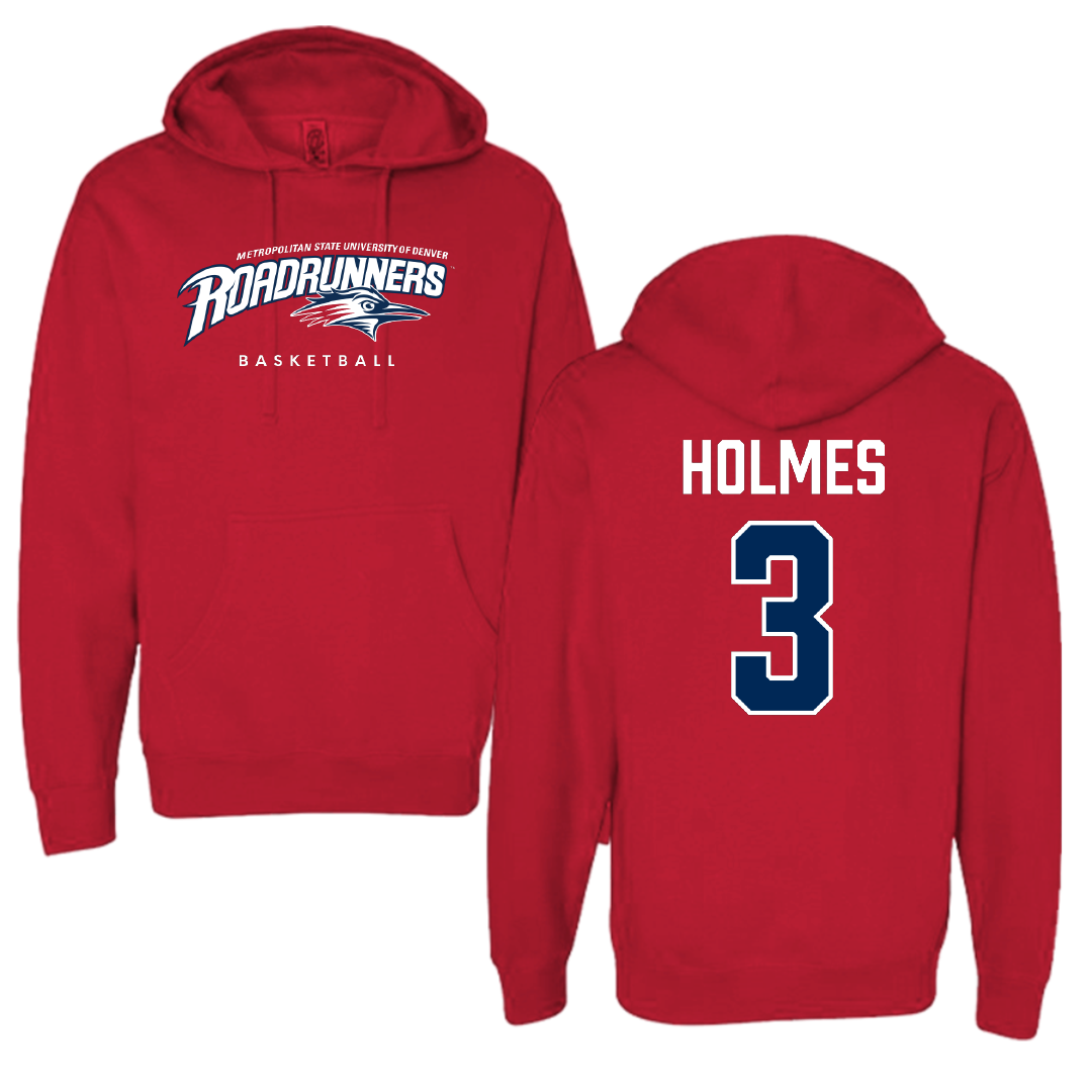 Metropolitan State University of Denver Basketball Red Hoodie - #3 Caden Holmes