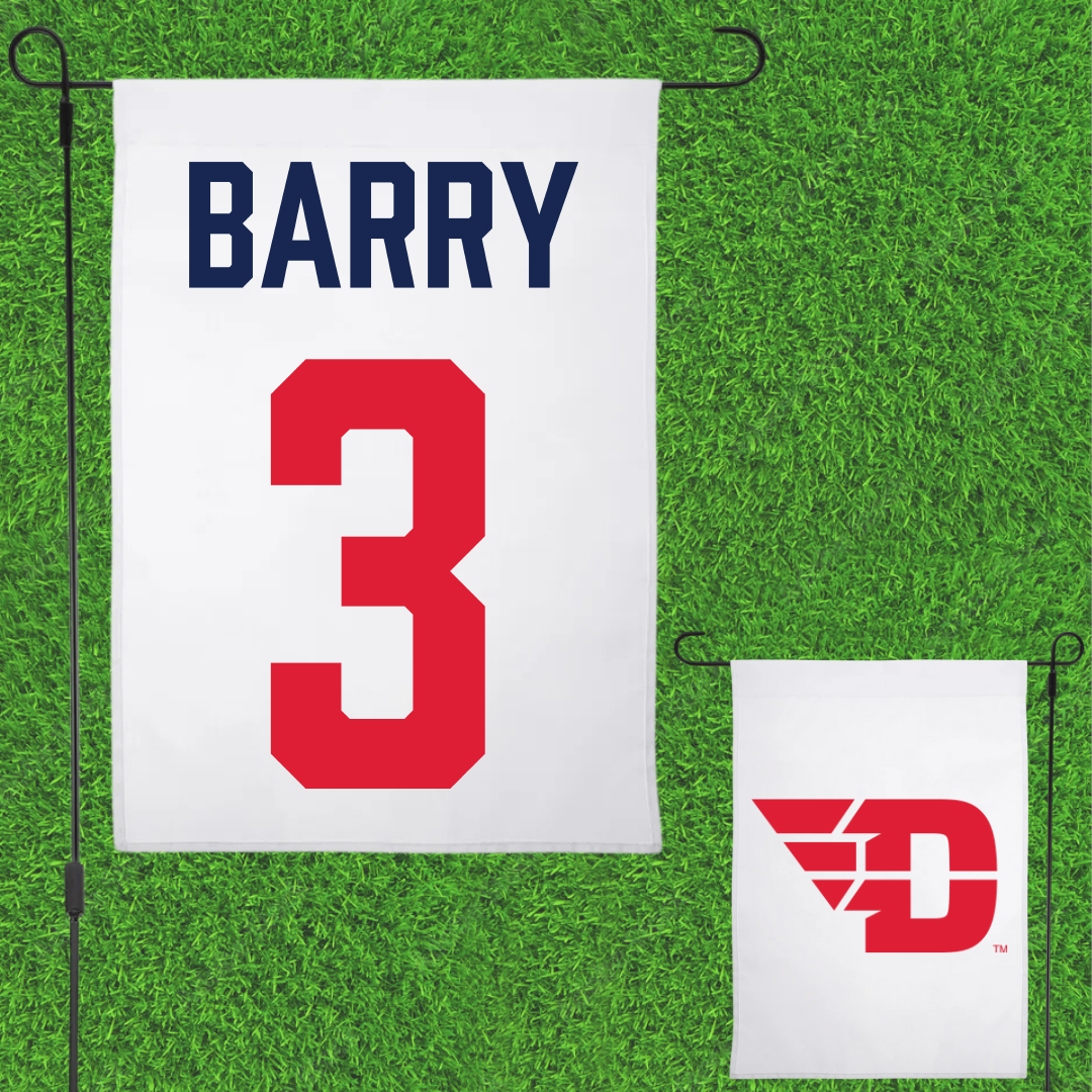 University of Dayton Volleyball White Garden Flag - #3 Lily Barry