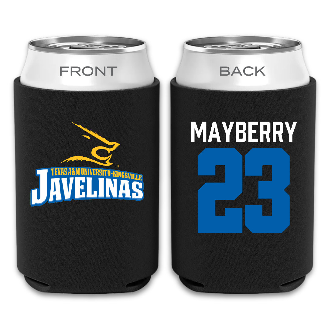 Texas A&M University-Kingsville Football Black Can Cooler - #23 Darian Mayberry
