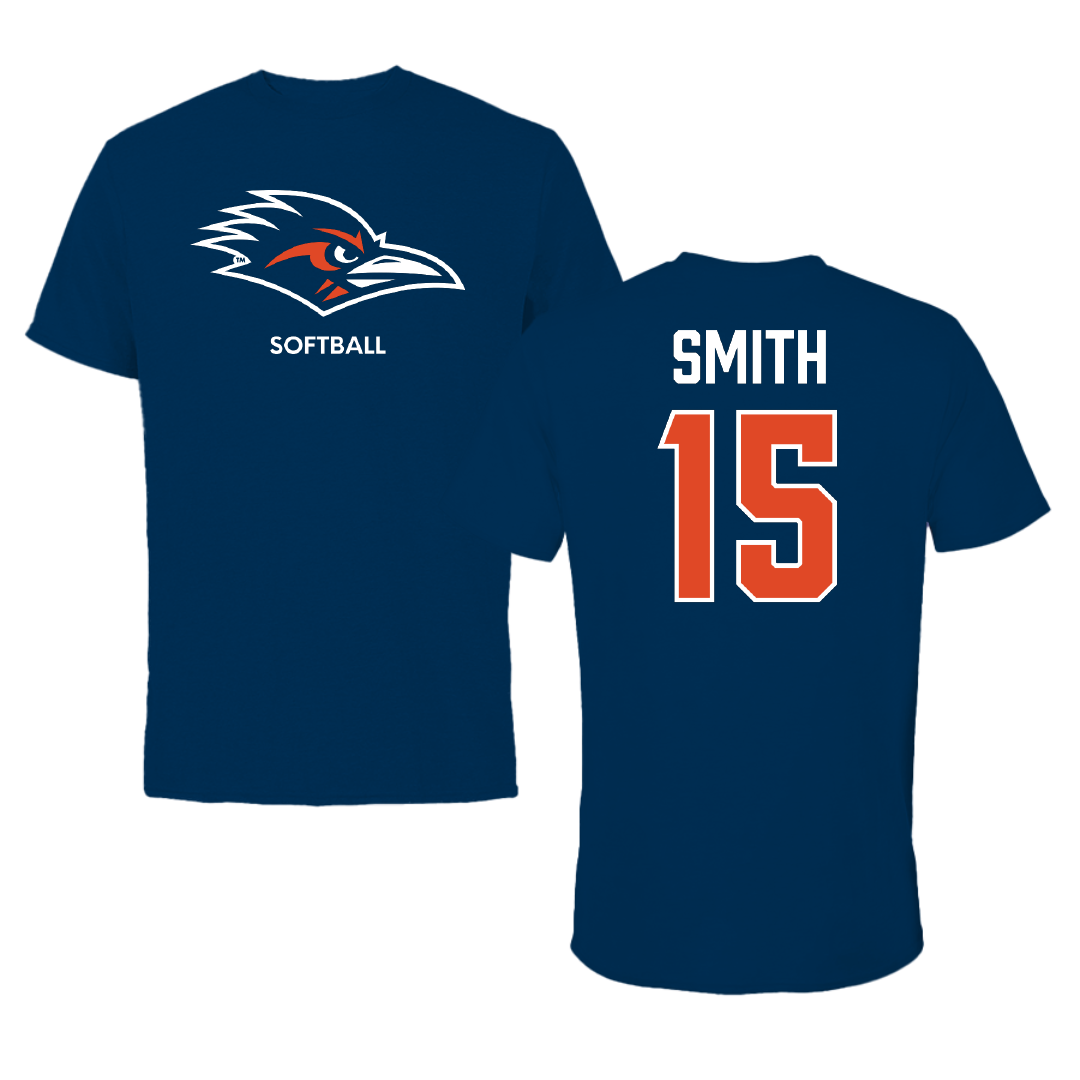 University of Texas at San Antonio Softball Navy Tee - #15 Reagan Smith