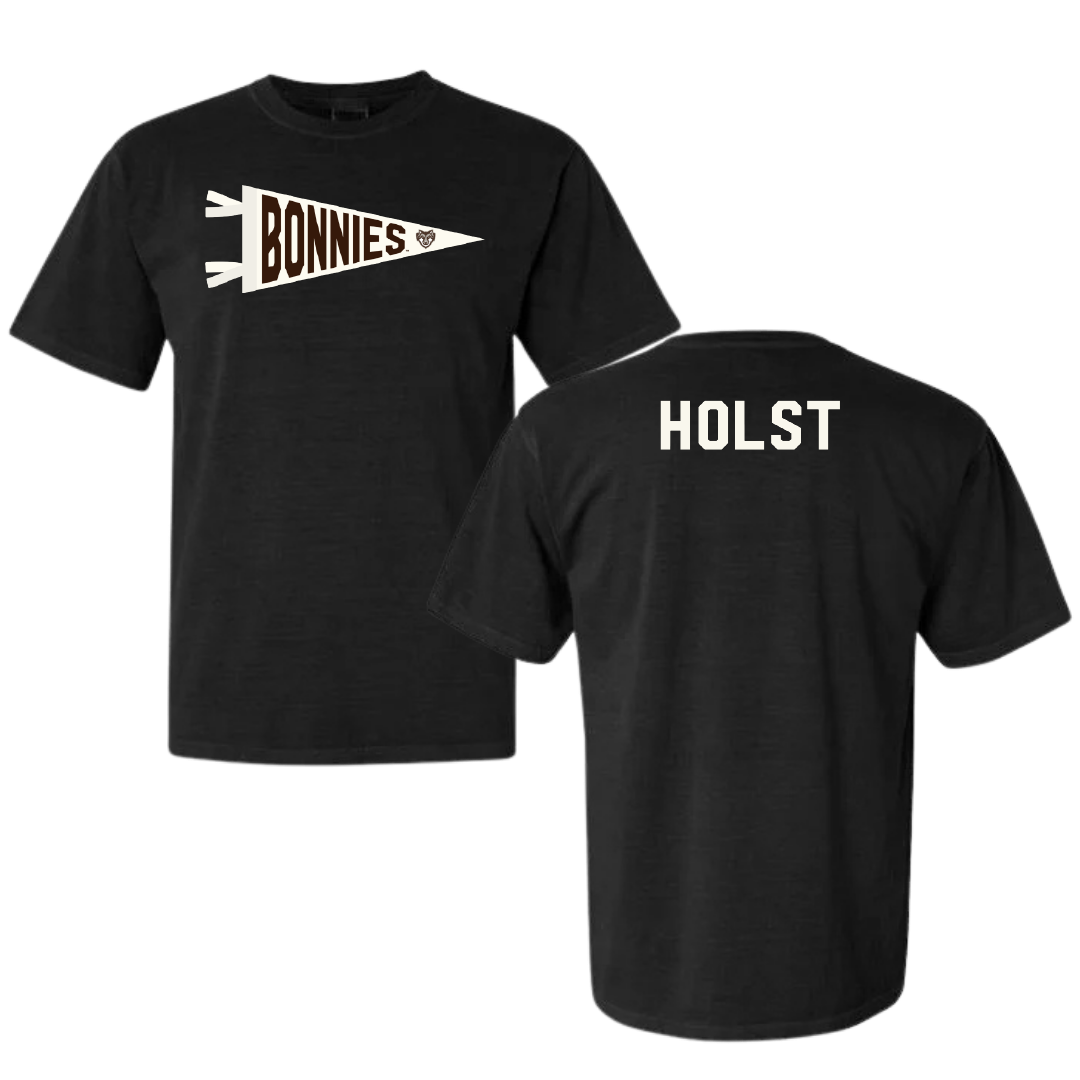 St. Bonaventure University Swimming & Diving Black Pennant Comfort Colors Tee - Maggie Holst