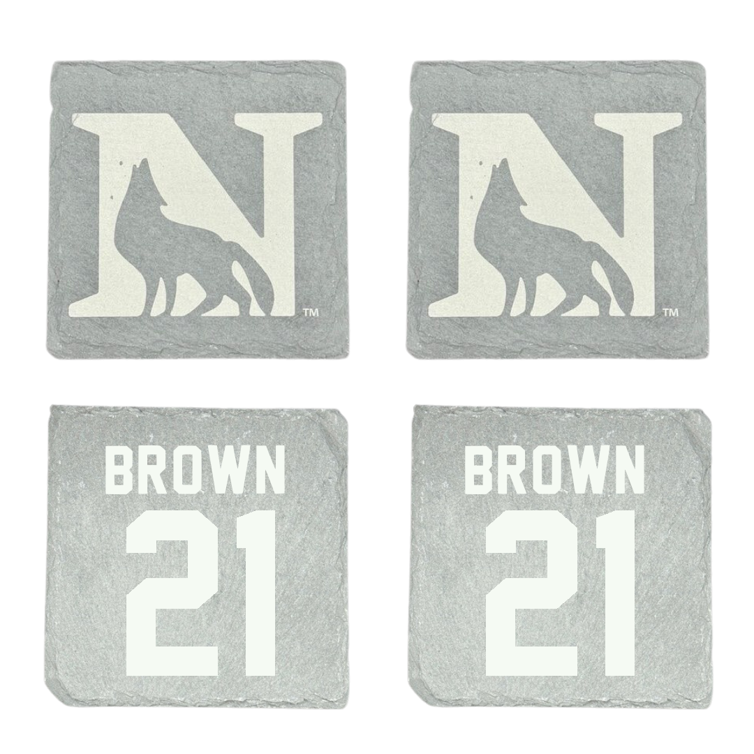 Newberry College Basketball (W) Stone Coaster (4 Pack)  - #21 Jada Brown