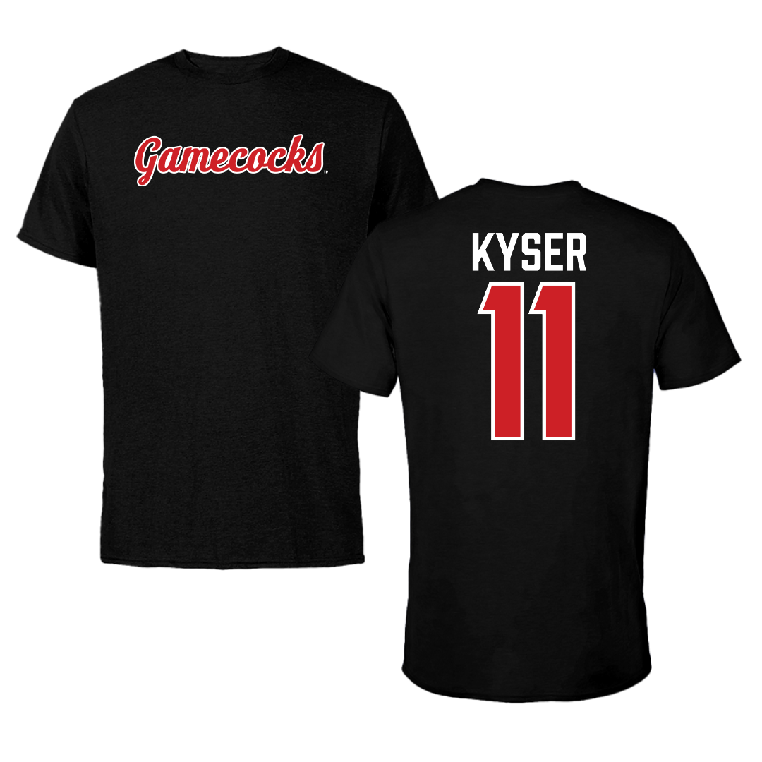 Jacksonville State University Softball Black Performance Tee - #11 Makalyn Kyser