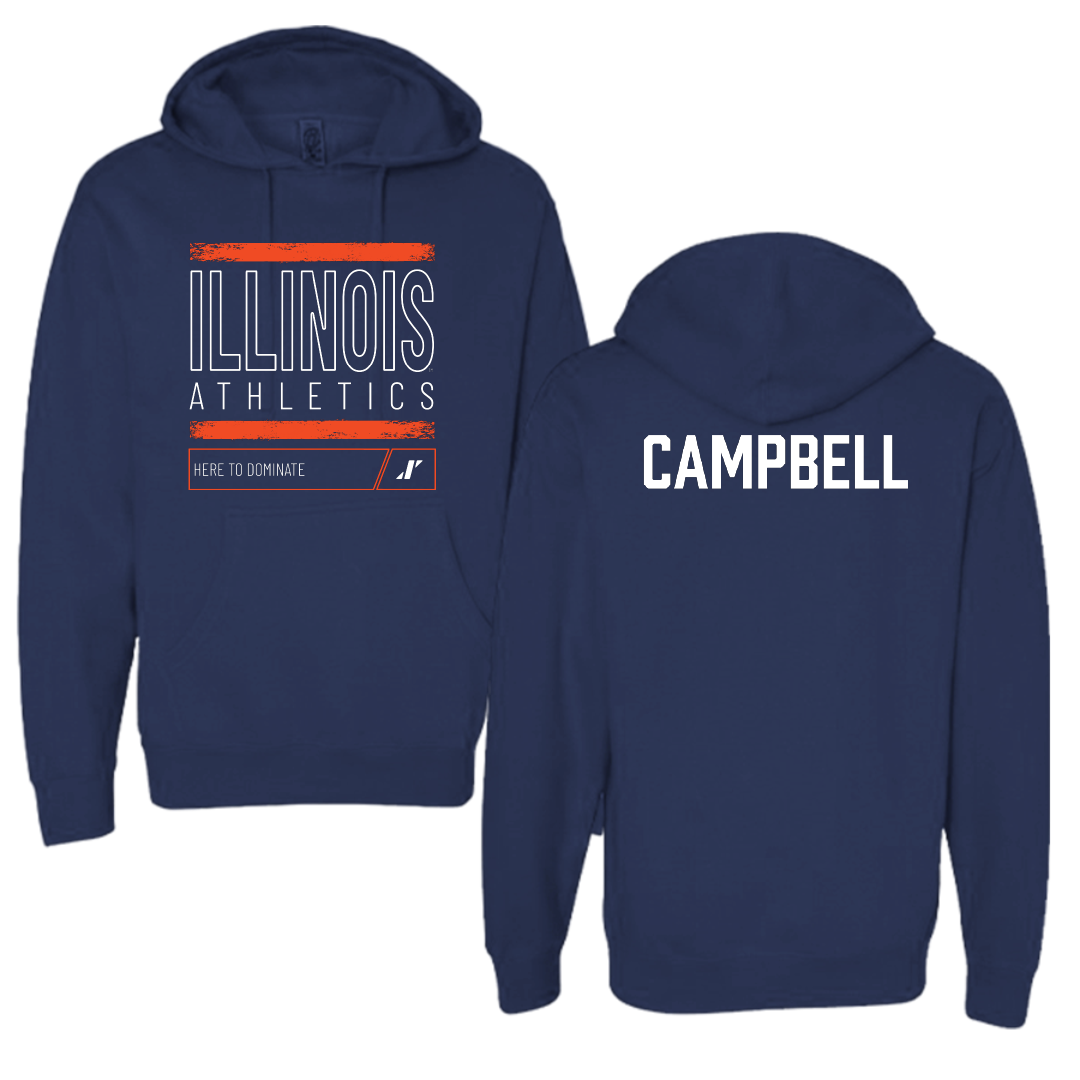 University of Illinois TF and XC Navy Dominate Hoodie - Olivia Campbell