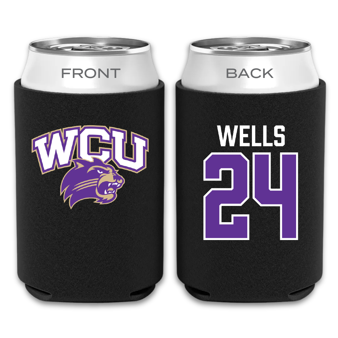 Western Carolina University Football Black Can Cooler - #24 Zayveon Wells