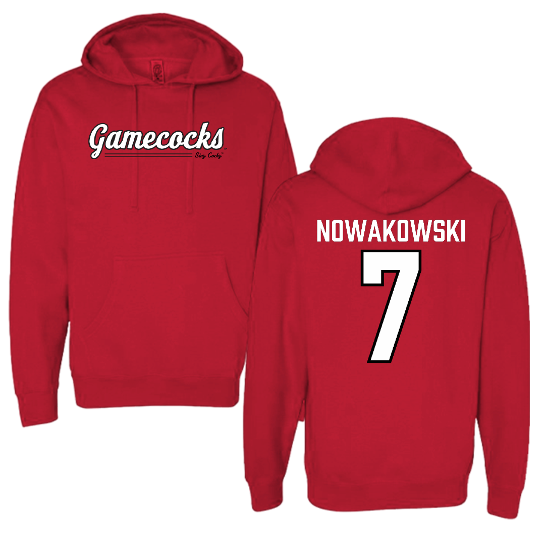 Jacksonville State University Softball Red General Hoodie - #7 Morgan Nowakowski