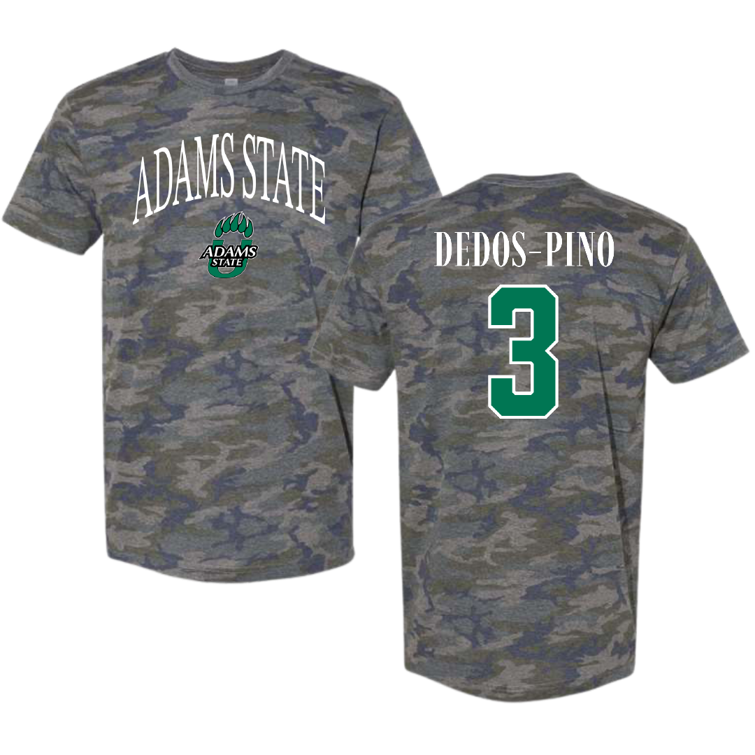 Adams State University Soccer Vintage Camo Tee - #3 Yarelis Dedos-Pino