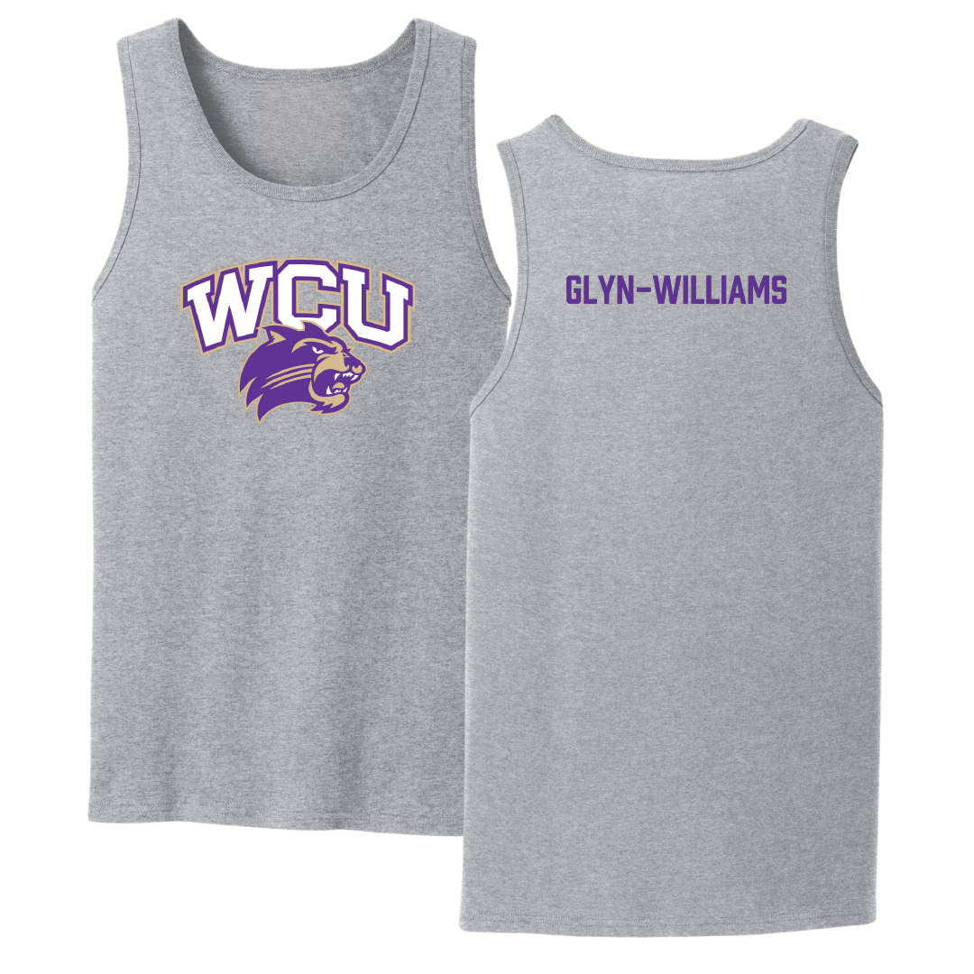 Western Carolina University TF and XC Sport Gray Tank Top - Joshuah Glyn-Williams