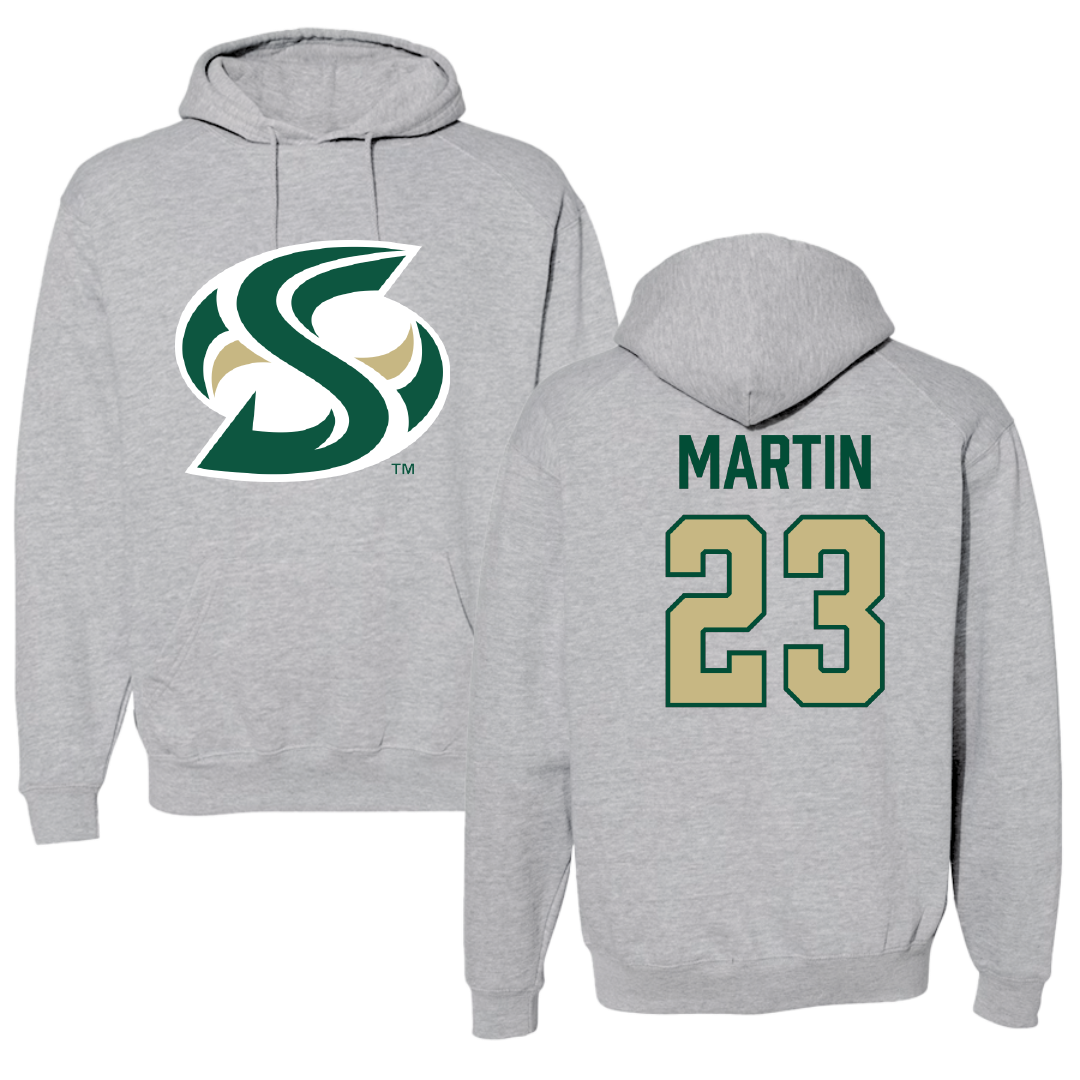 Sacramento State University Basketball (W) Sport Gray Hoodie - #23 Jaydia Martin