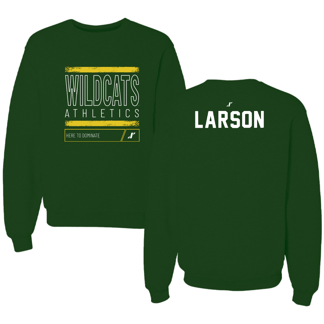 Northern Michigan University TF and XC Forest Green Dominate Crewneck - Ahna Larson
