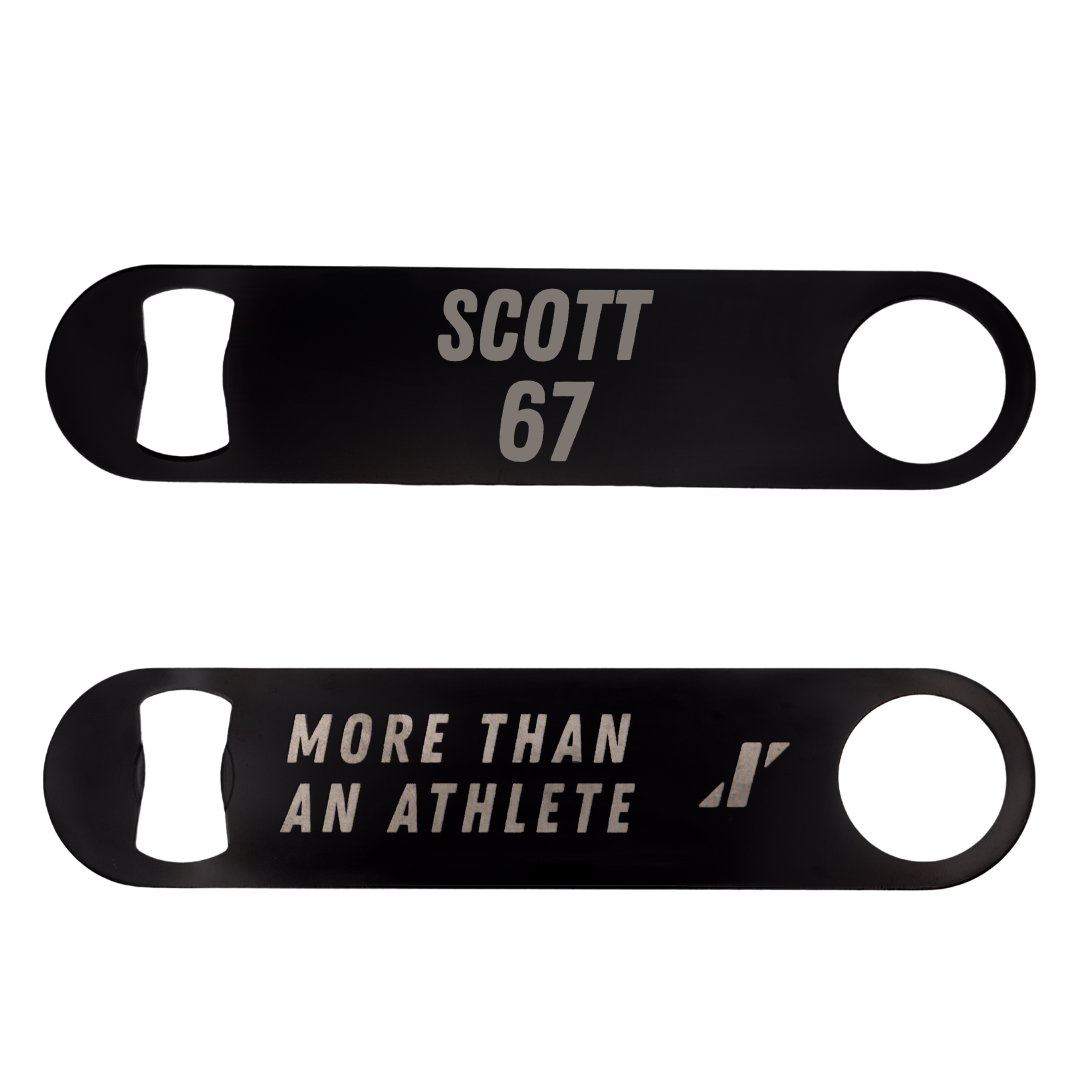 Southern Methodist University Football Black Bottle Opener - #67 Sean Scott