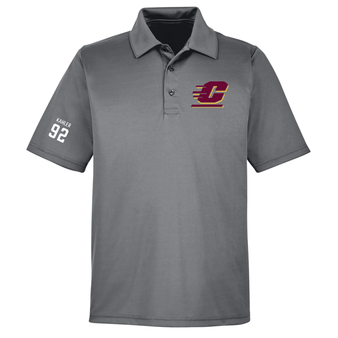 Central Michigan University Lacrosse (W) Light Gray Polo - #92 Leila Kahler