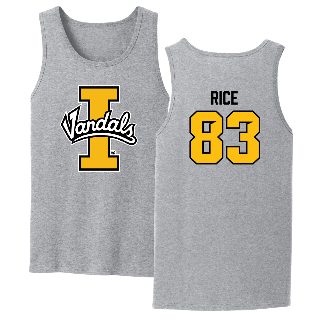 University of Idaho Football Sport Gray Tank Top - #83 Brayden Rice