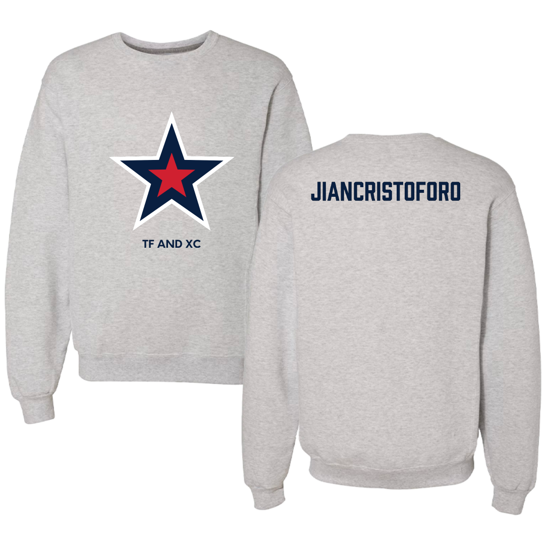 Robert Morris University TF and XC Light Gray Crewneck - Emma Jiancristoforo