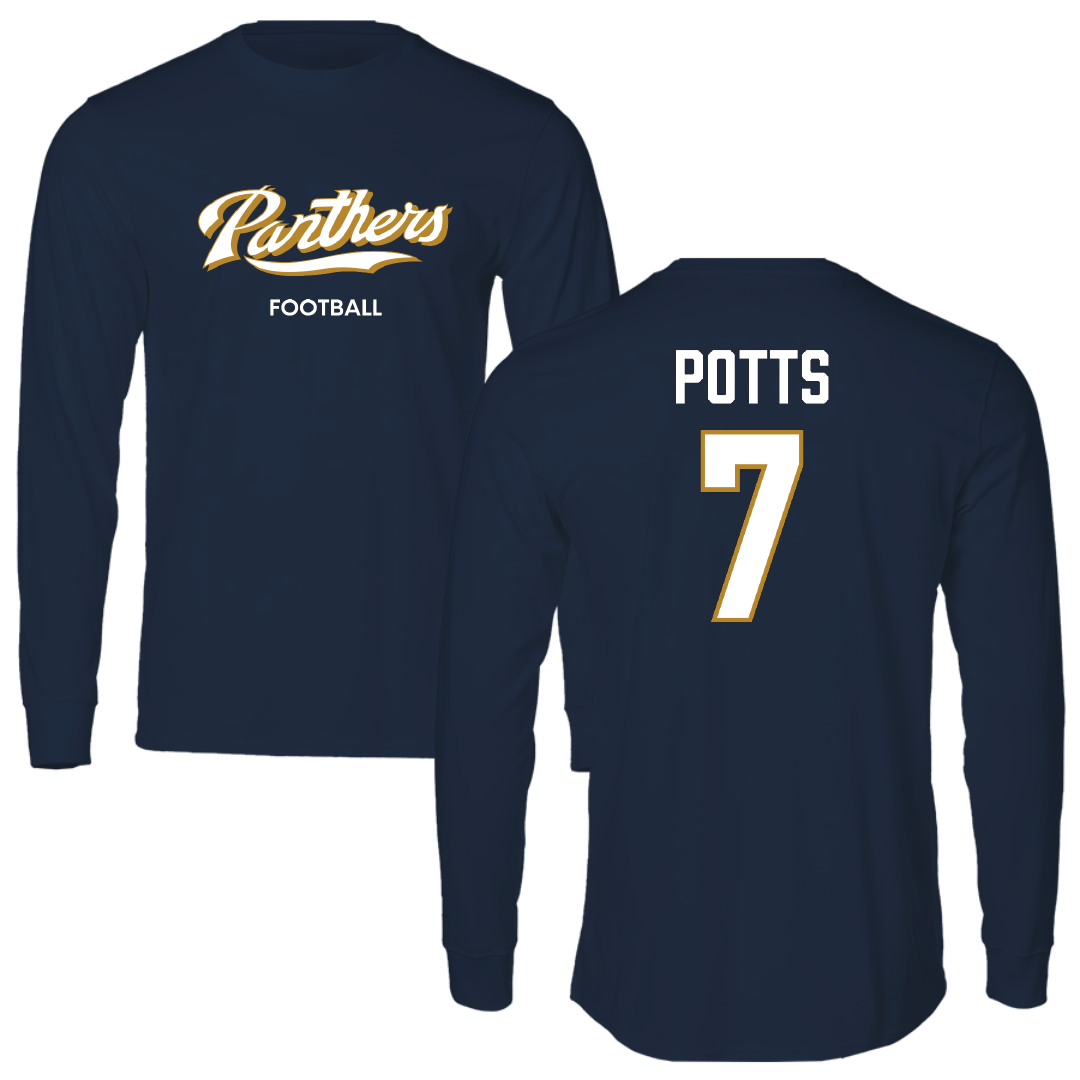 Florida International University Football Navy Long Sleeve - #7 Jamal Potts