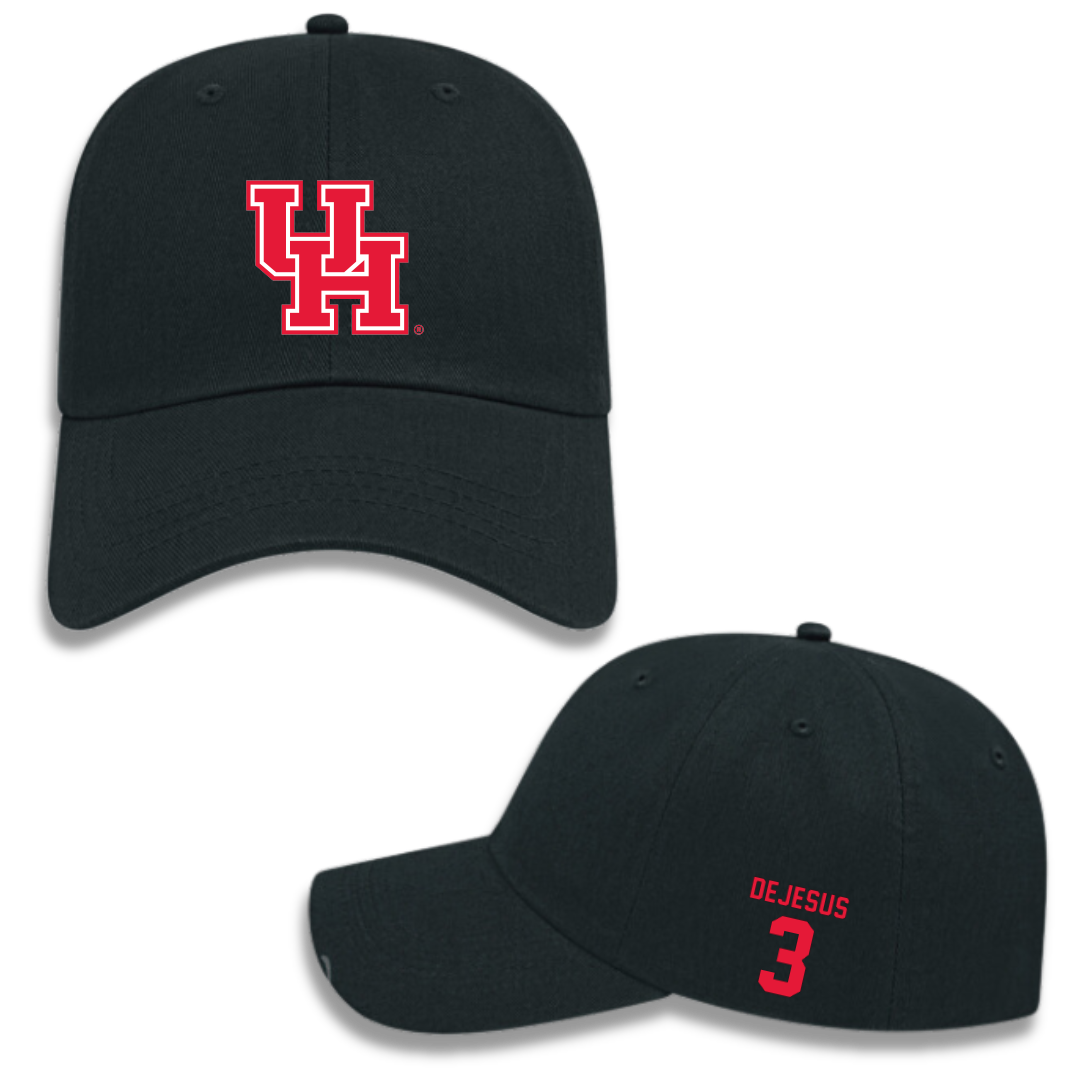 University of Houston Baseball Black Hat - #3 Coby DeJesus