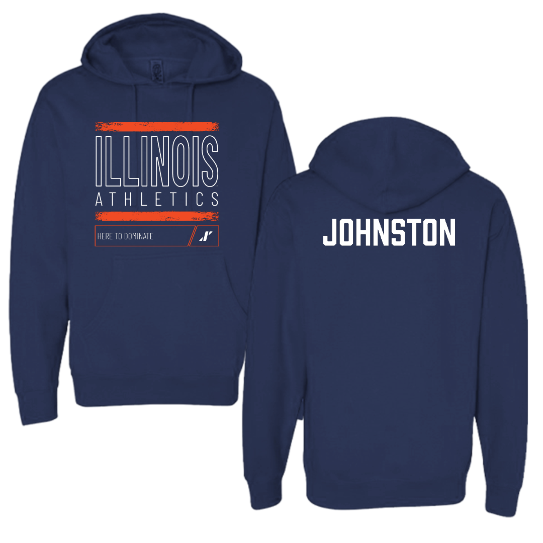 University of Illinois TF and XC Navy Dominate Hoodie - Cody Johnston