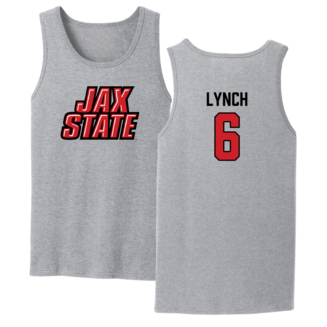 Jacksonville State University Beach Volleyball Sport Gray Tank Top - #6 Carley Lynch