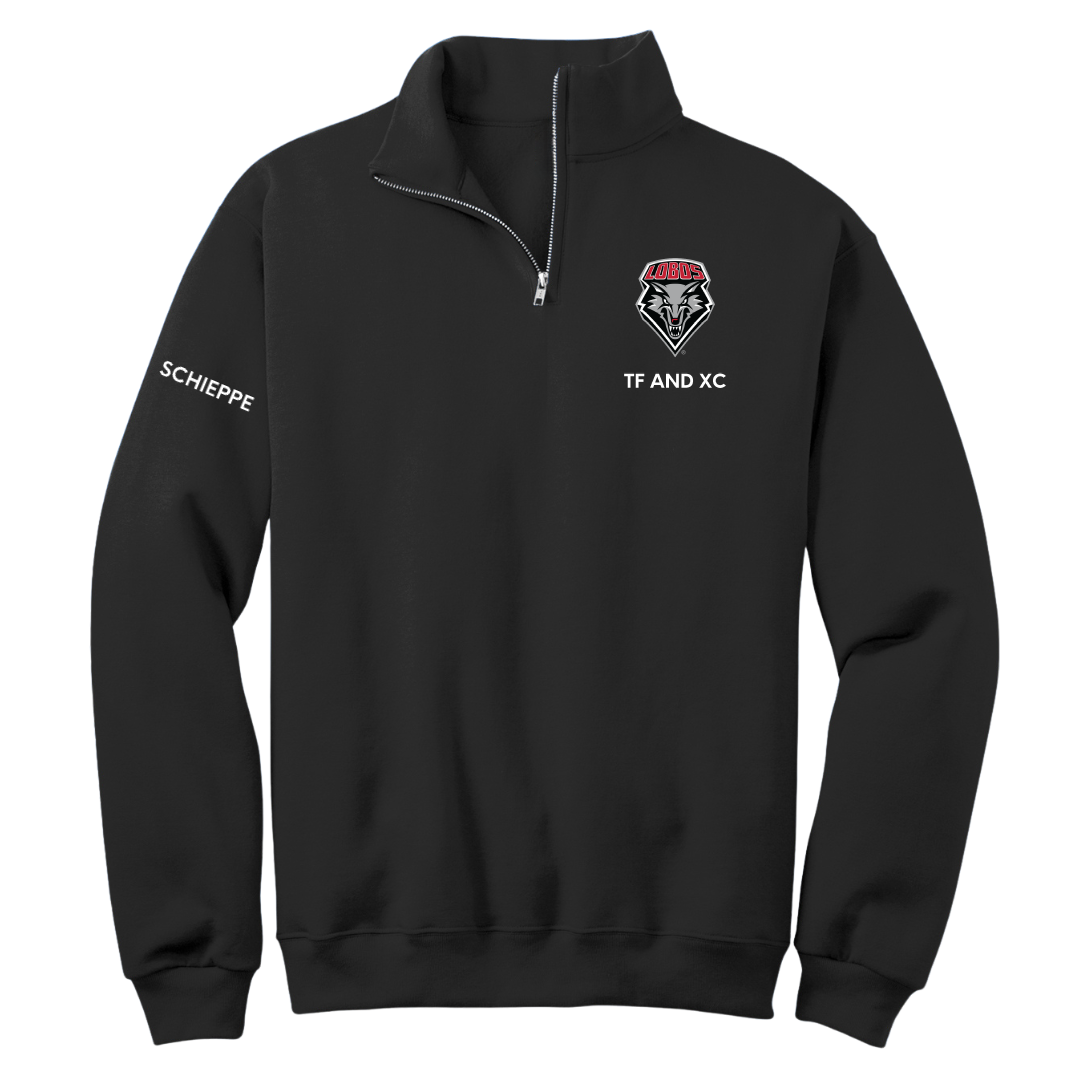 University of New Mexico TF and XC Black Quarter-Zip - Peyton Schieppe
