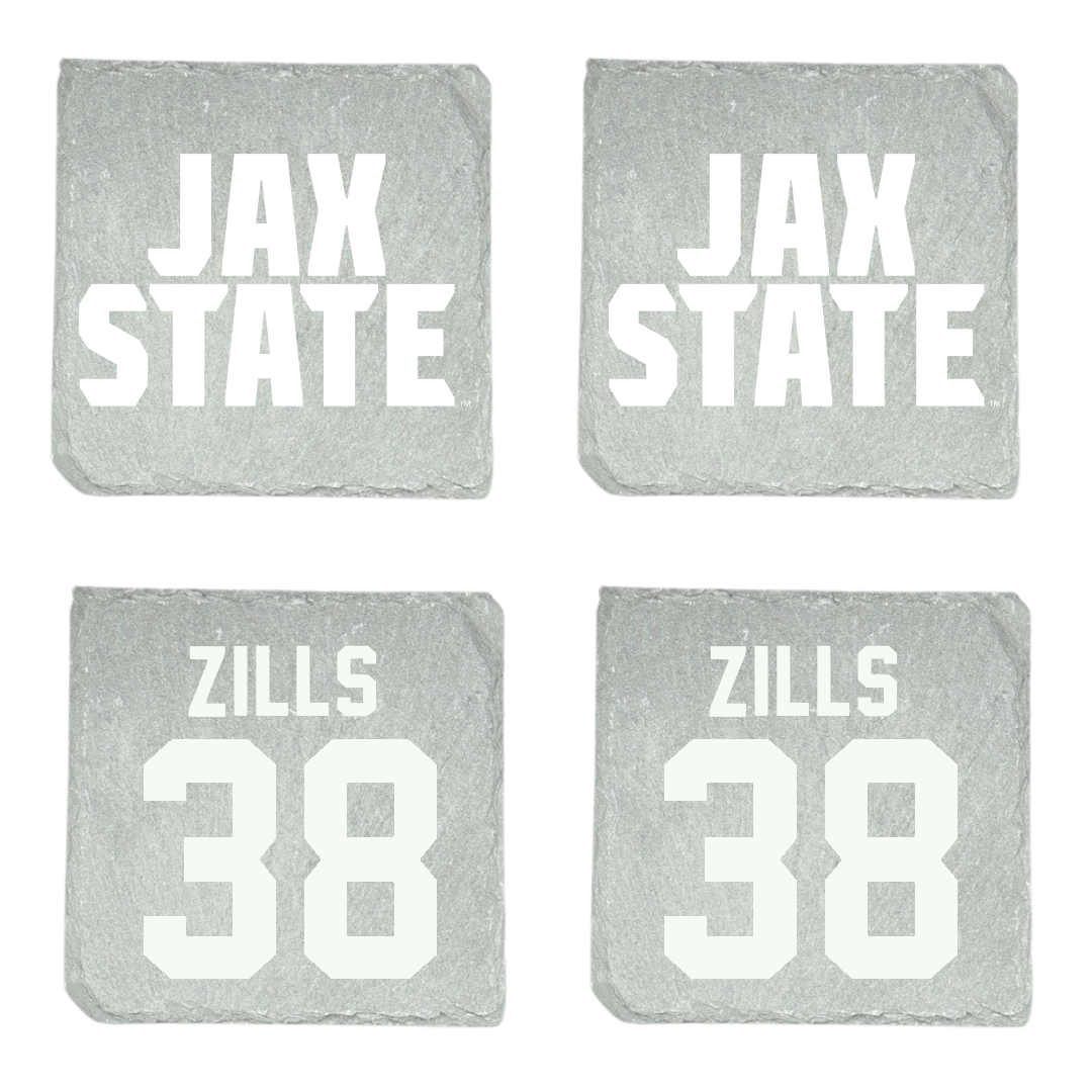 Jacksonville State University Football Stone Coaster (4 Pack)  - #38 Nate Zills