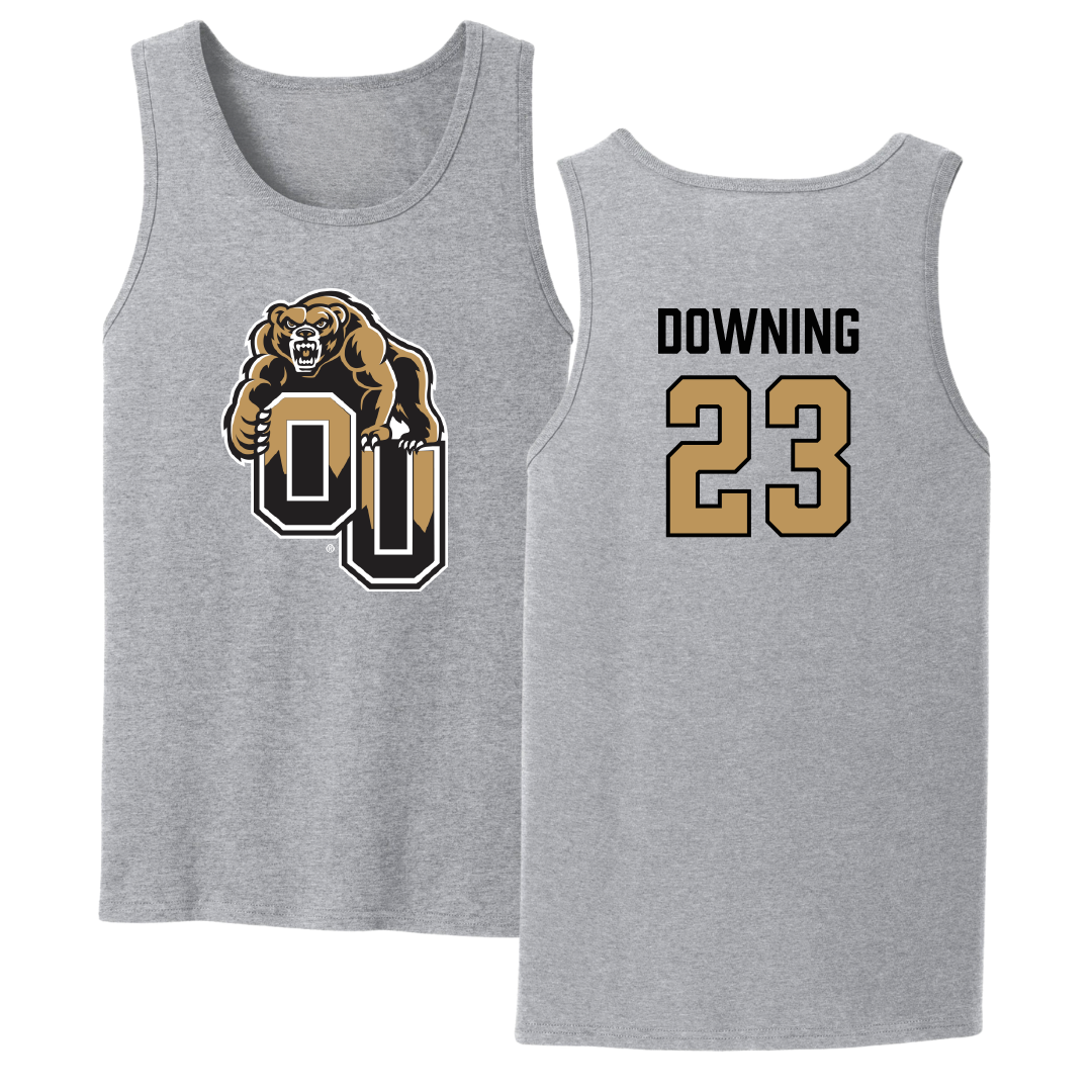 Oakland University Soccer Sport Gray Tank Top - #23 Marina Downing