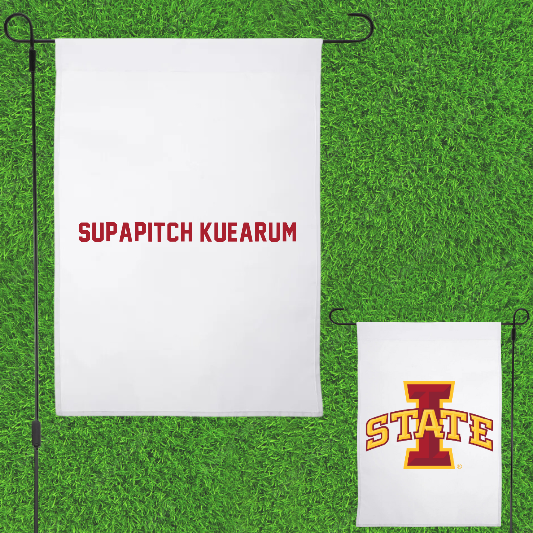 Iowa State University Tennis White Garden Flag - Anna Supapitch Kuearum