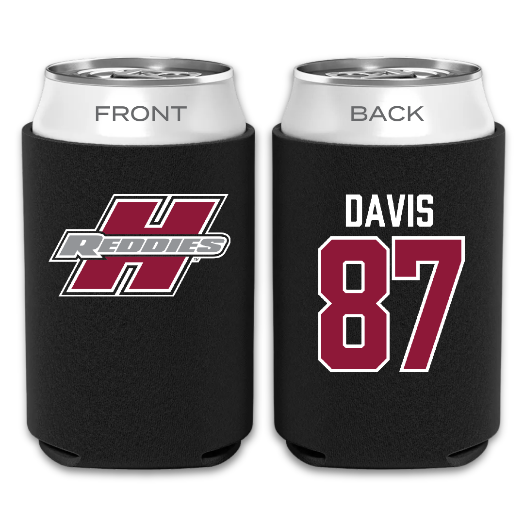 Henderson State University Football Black Can Cooler - #87 Cayden Davis