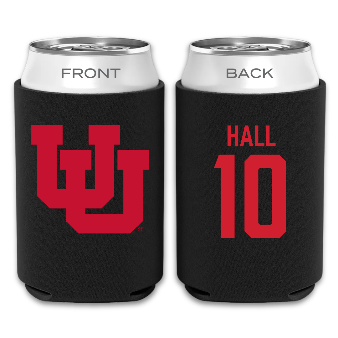 University of Utah Football Black Can Cooler - #10 Johnathan Hall