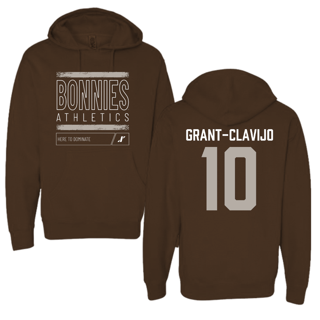 St. Bonaventure University Soccer Brown Dominate Hoodie - #10 Allie Grant-Clavijo
