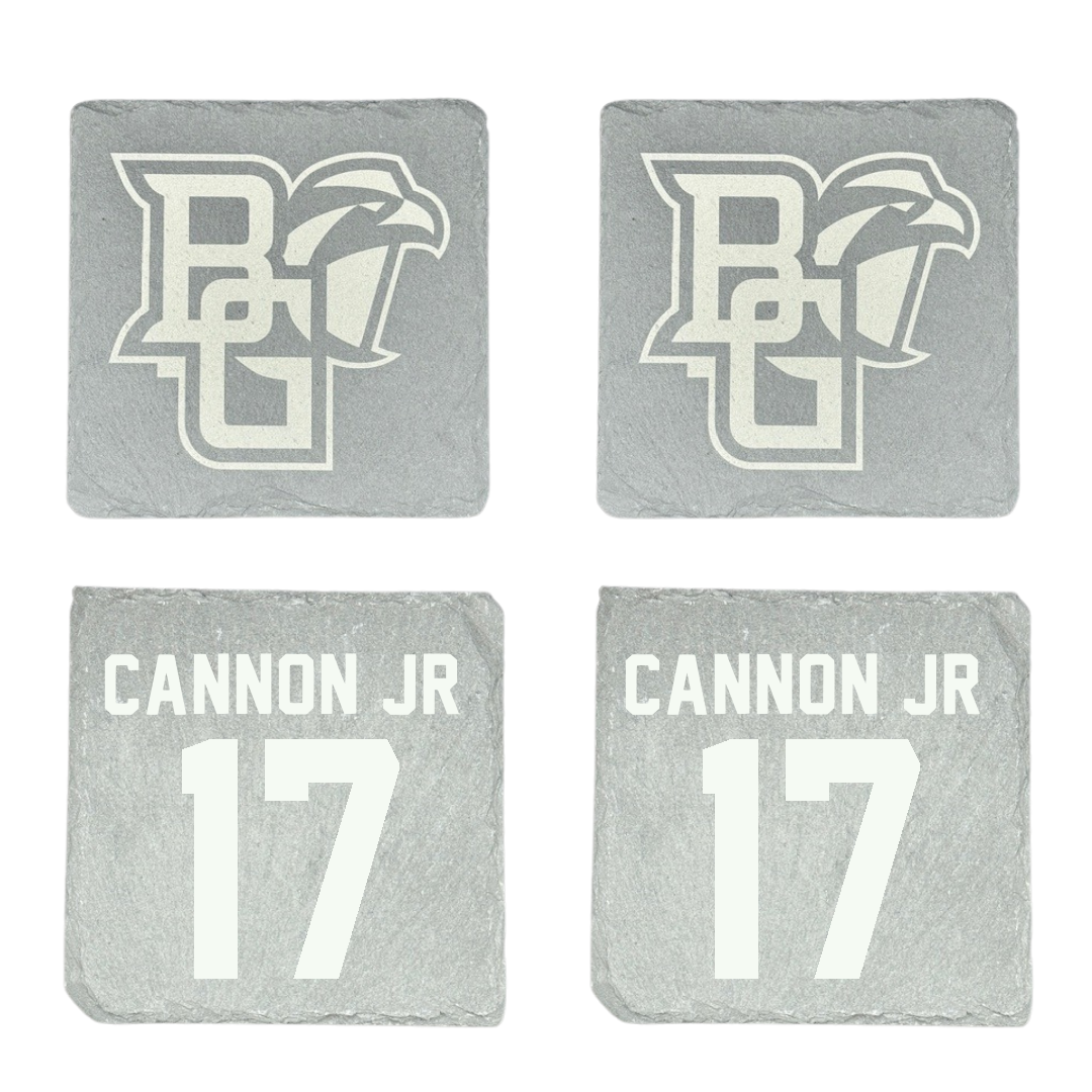 Bowling Green State University Football Stone Coaster (4 Pack)  - #17 Mark Cannon Jr