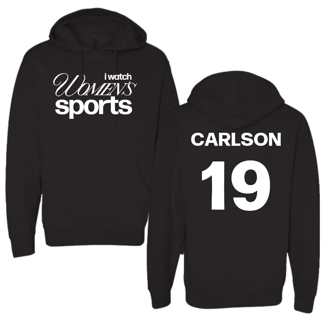 Jackson State University Softball Black WHM Hoodie - #19 Kristina Carlson