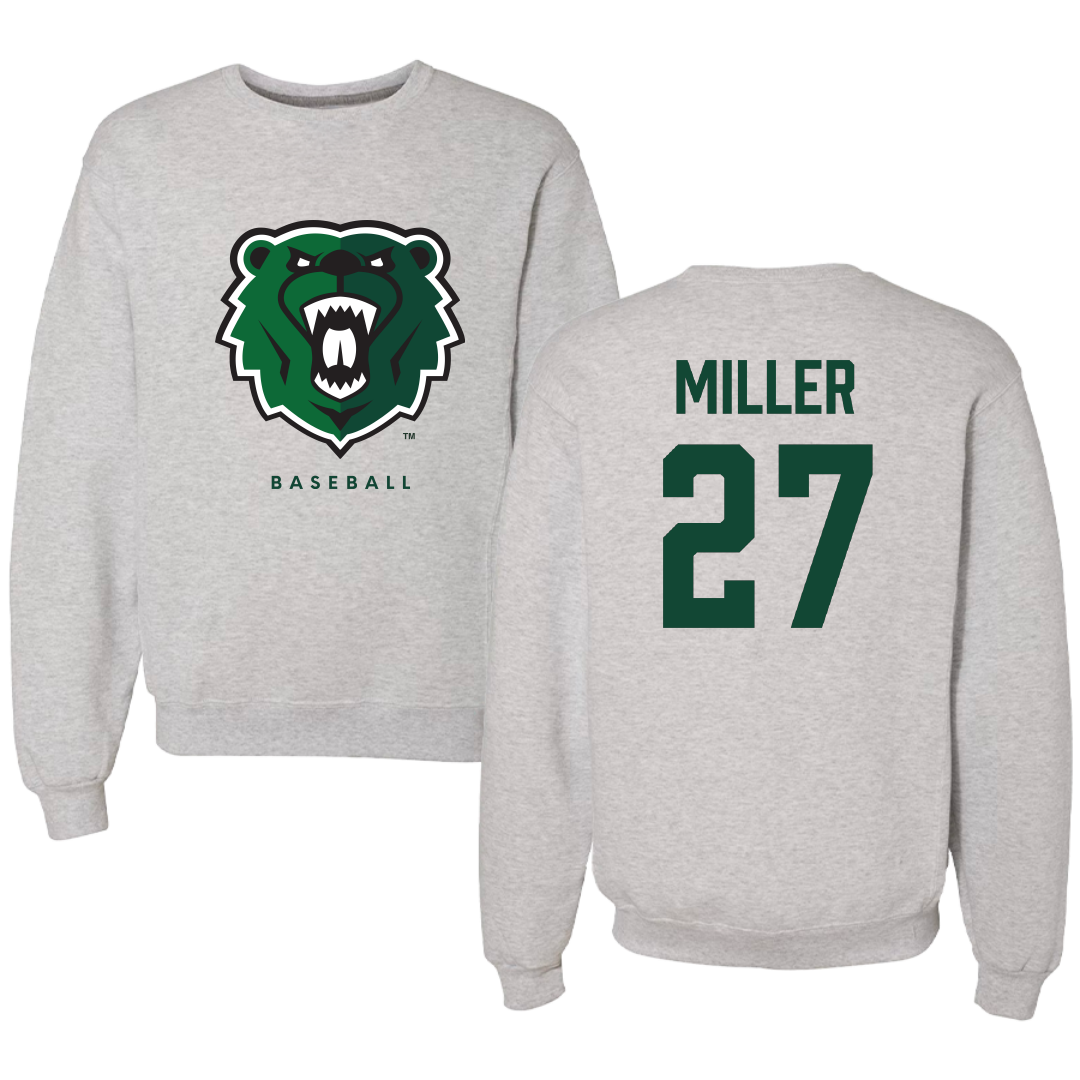 University of Wisconsin-Parkside Baseball Gray Crewneck - #27 Brennen Miller