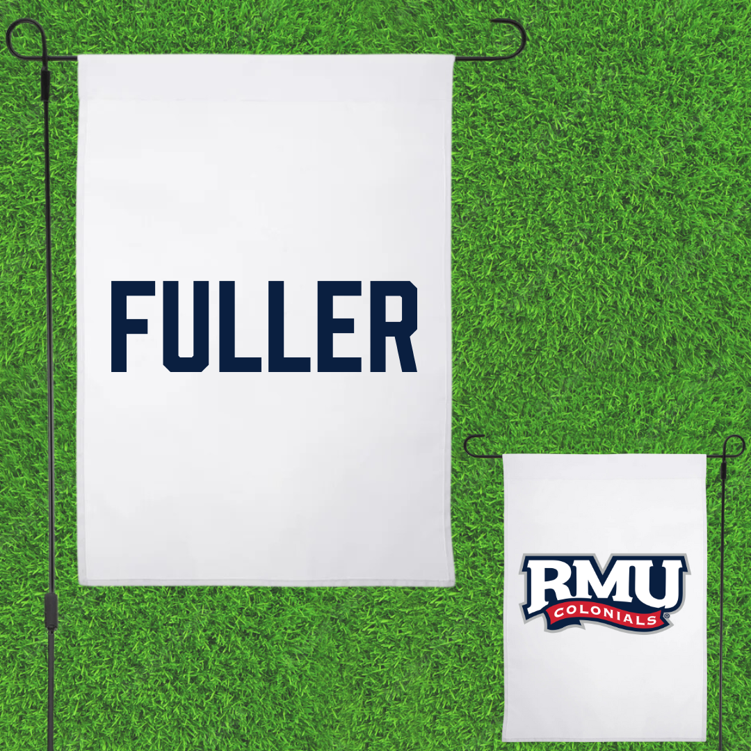 Robert Morris University TF and XC White Garden Flag - Morgan Fuller