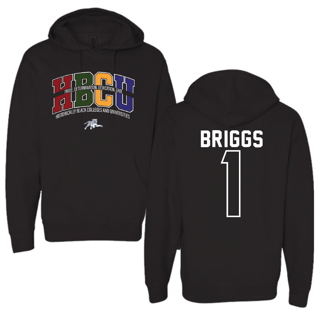 Jackson State University Volleyball Black HBCU Hoodie - #1 Hope Briggs