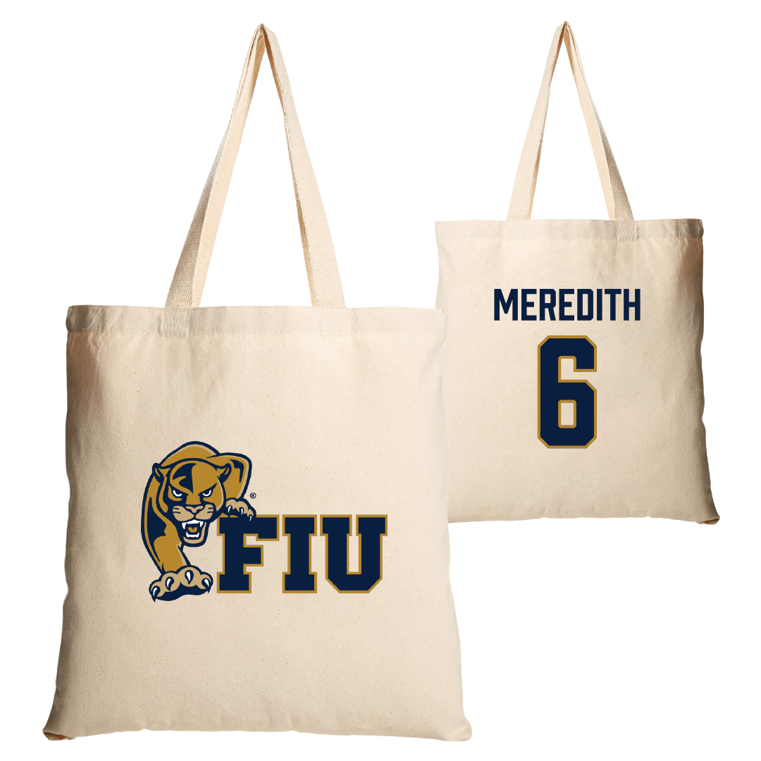 Florida International University Softball Tan Canvas Tote Bag - #6 Kally Meredith