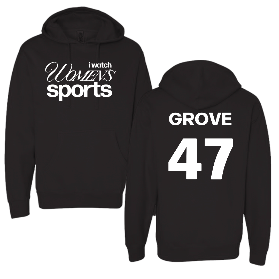 University of Florida Lacrosse Black WHM Hoodie - #47 Sara Grove