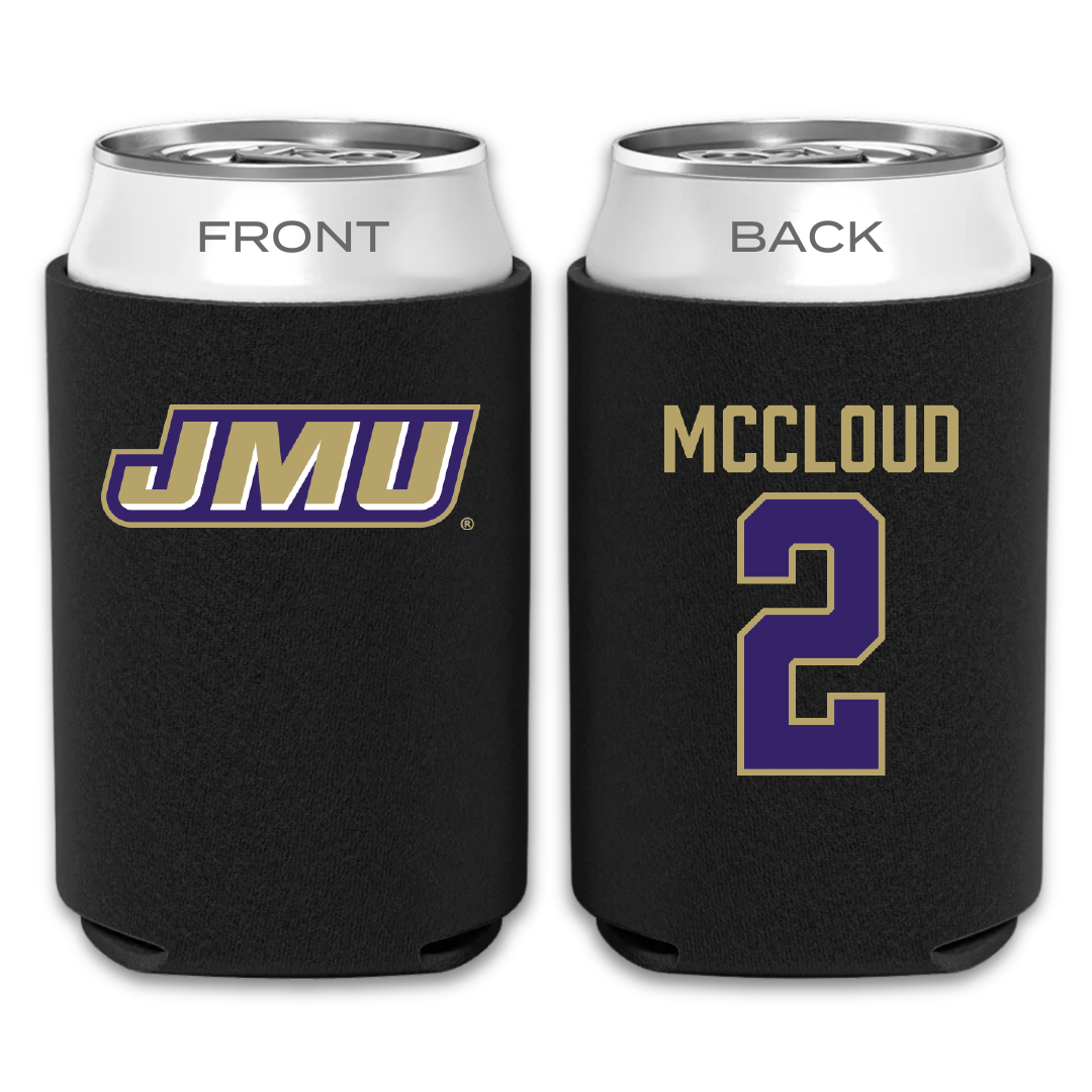James Madison University Football Black Can Cooler - #2 Jordan McCloud