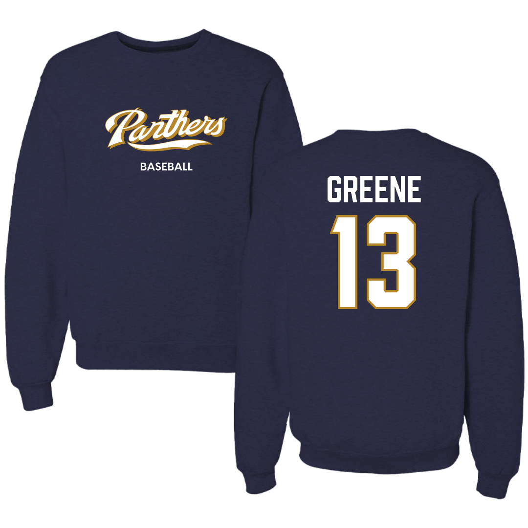 Florida International University Baseball Navy Panthers Crewneck - #13 Bryce Greene