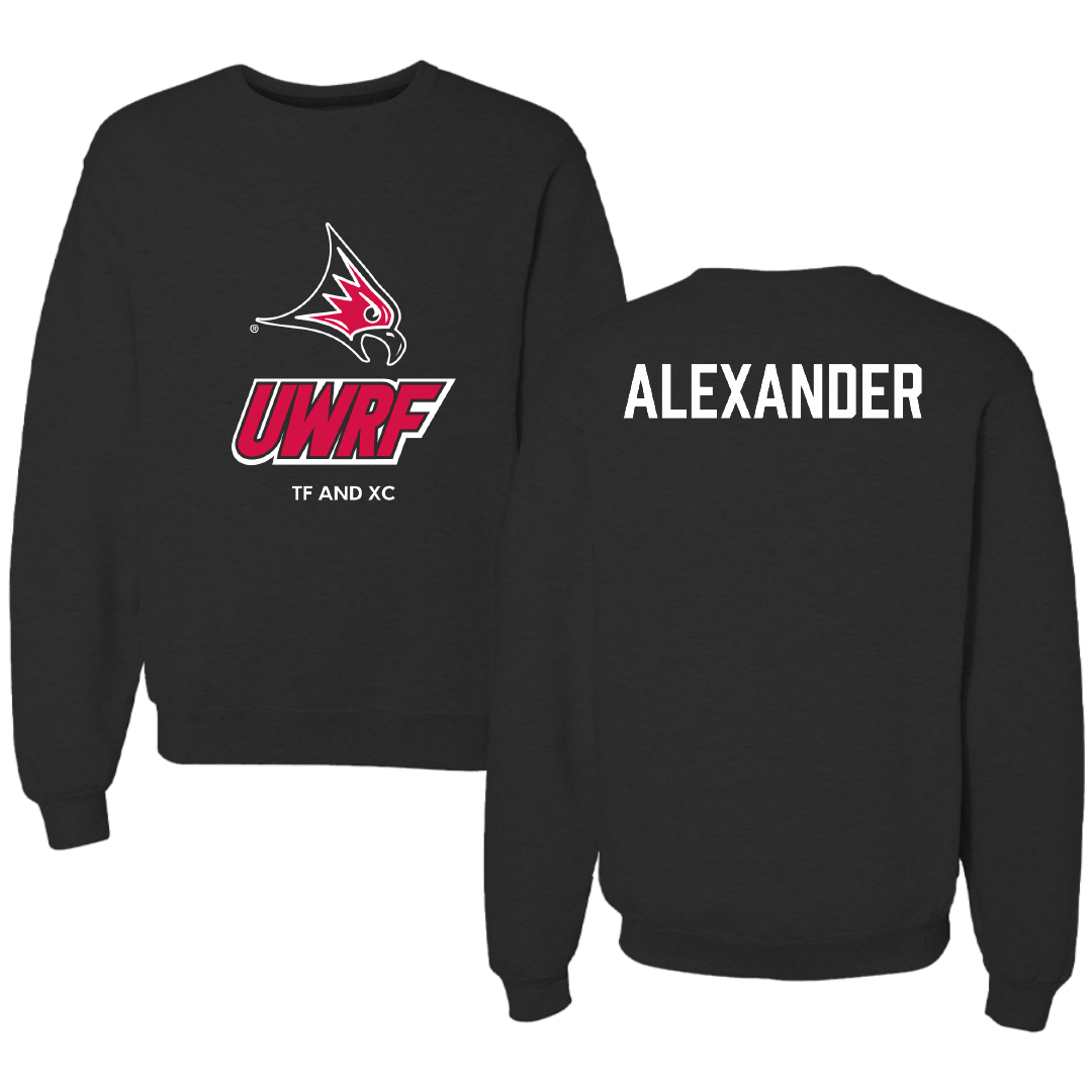 University of Wisconsin-River Falls TF and XC Black Crewneck - Joel Alexander