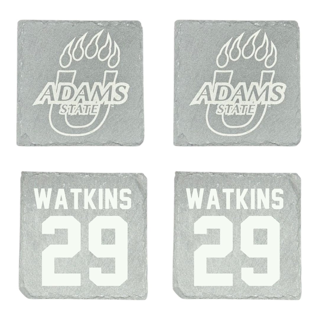 Adams State University Baseball Stone Coaster (4 Pack)  - #29 Braden Watkins
