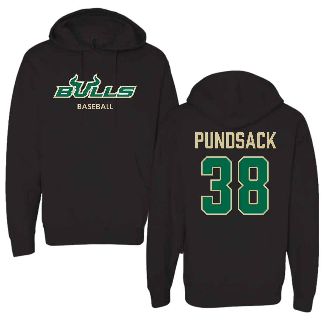 University of South Florida Baseball Black Hoodie - #38 Caleb Pundsack
