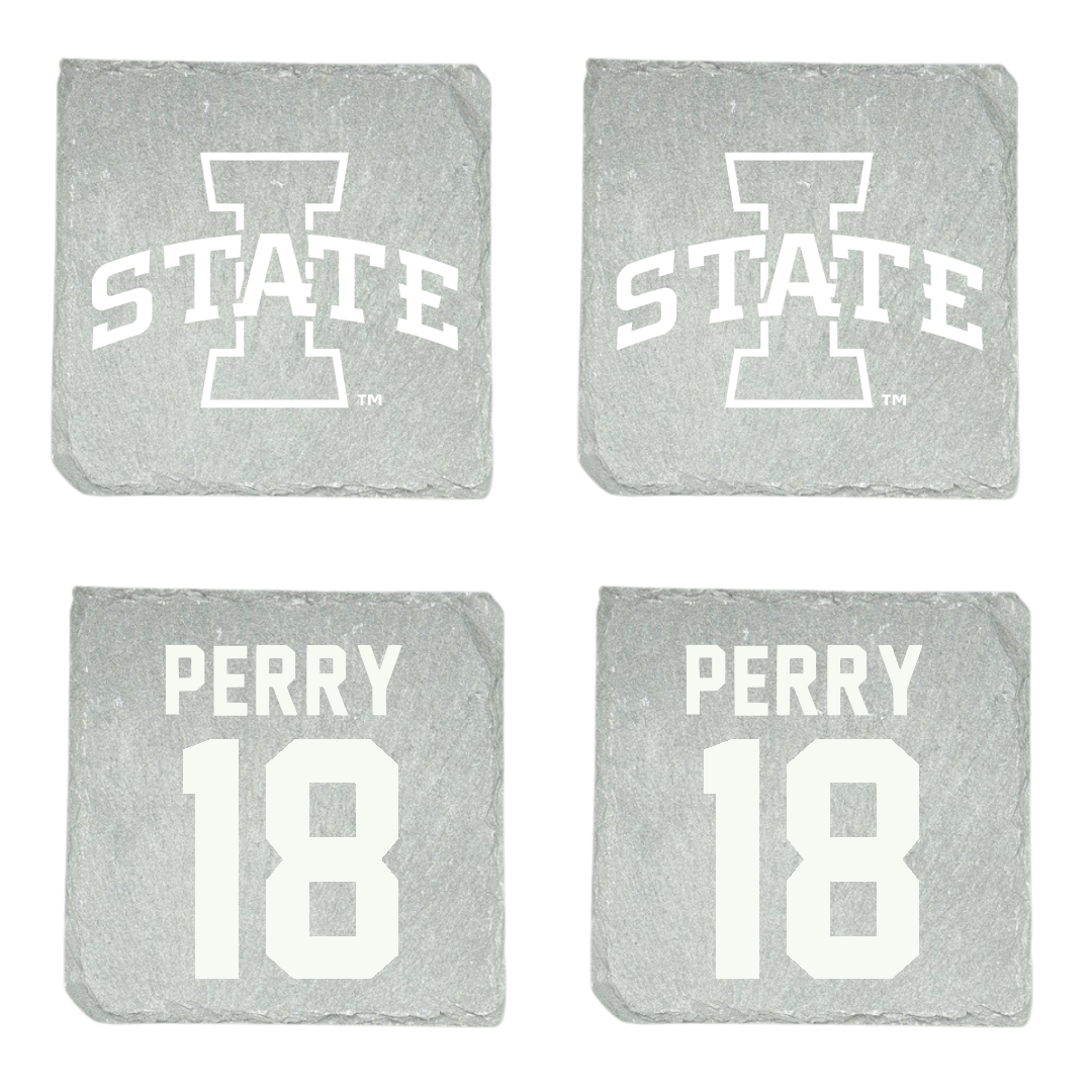 Iowa State University Volleyball Stone Coaster (4 Pack)  - #18 Kelsey Perry