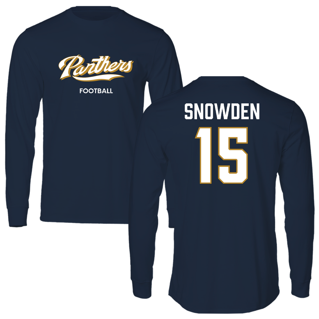 Florida International University Football Navy Performance Long Sleeve - #15 TJ Snowden