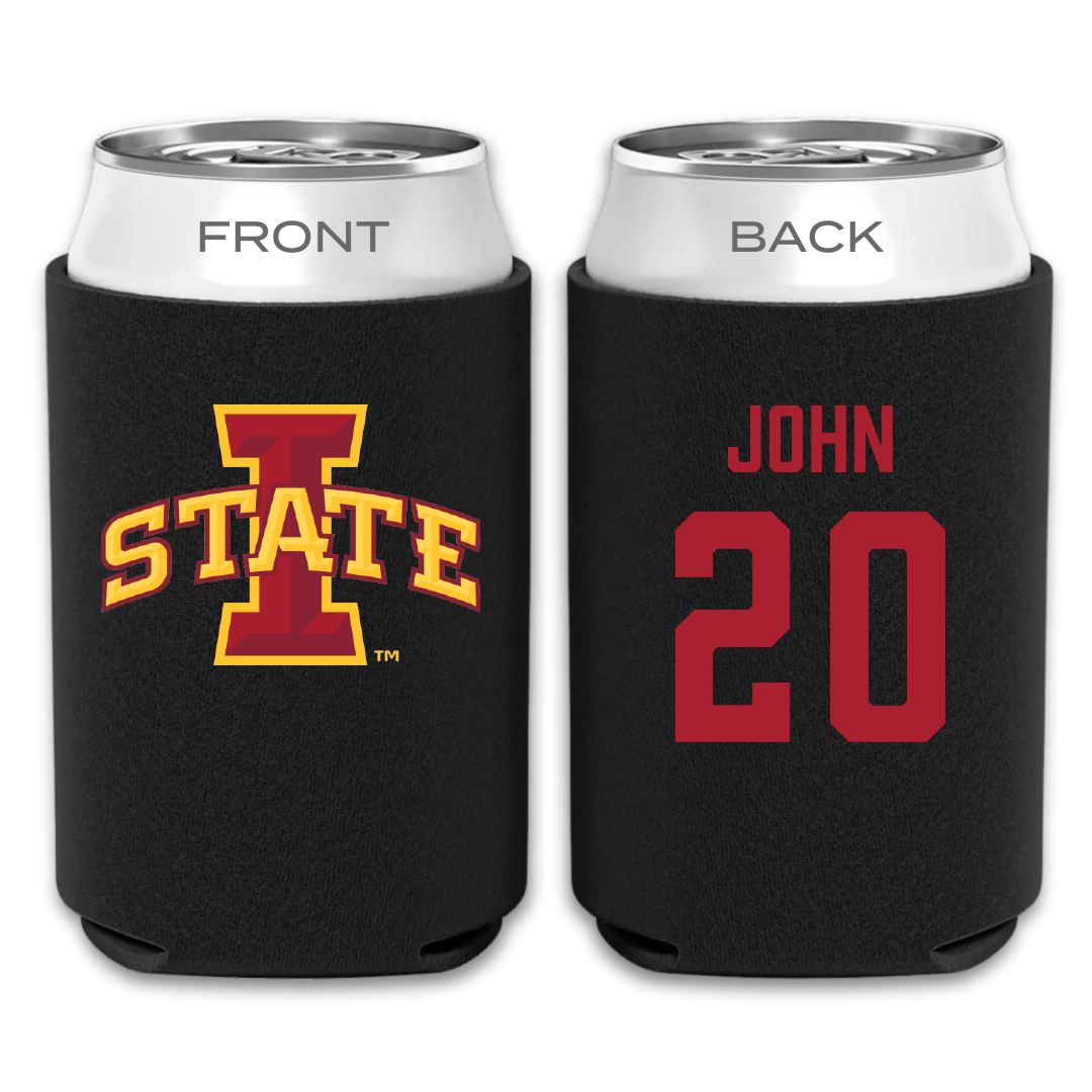 Iowa State University Soccer Black Can Cooler - #20 Regan John