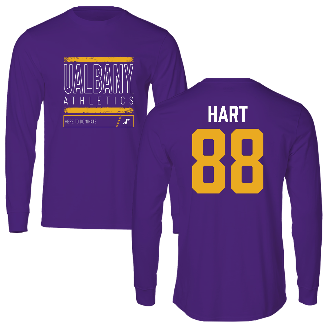 University at Albany Soccer Purple Dominate Long Sleeve - #88 Megan Hart
