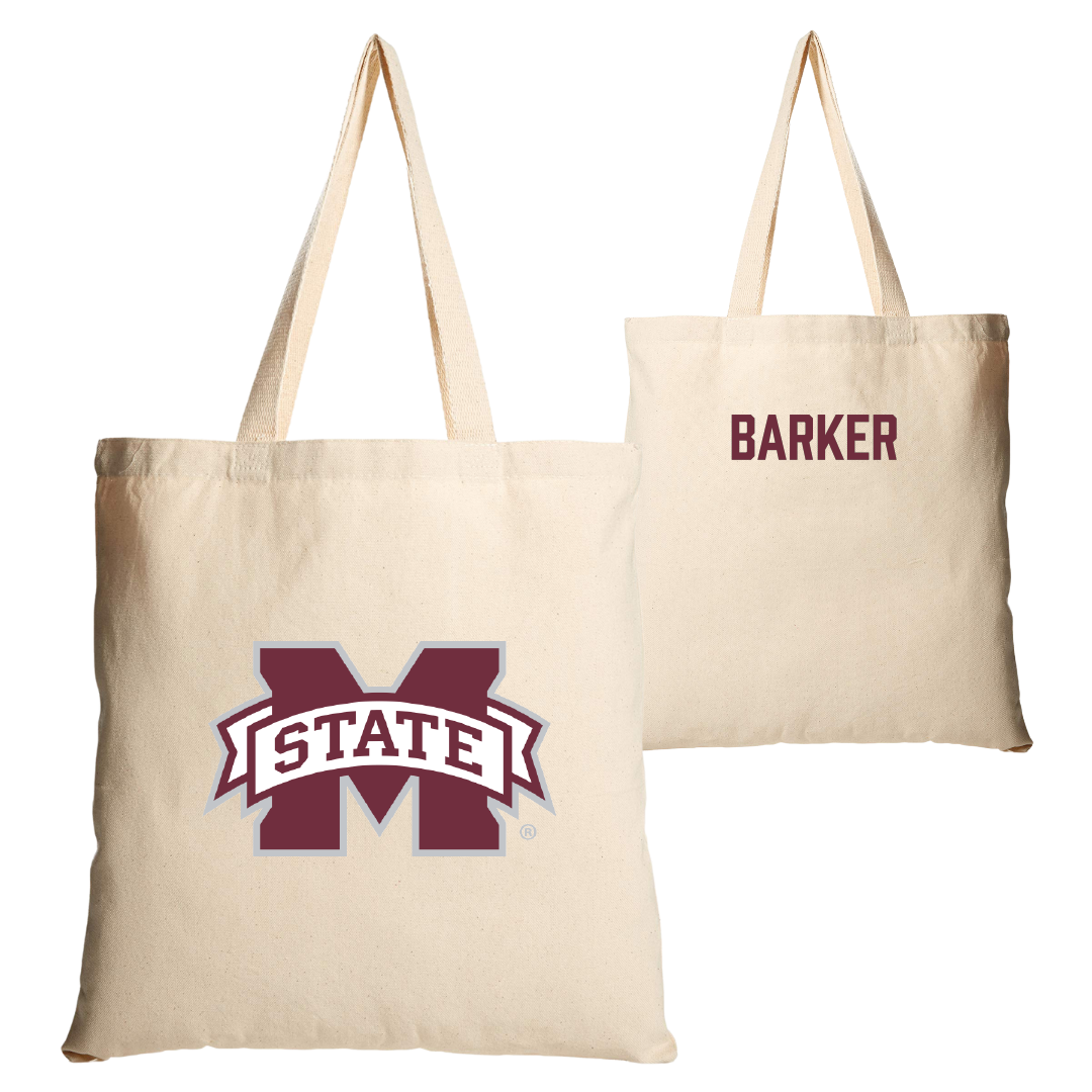 Mississippi State University TF and XC Tan Canvas Tote Bag - Christion Barker