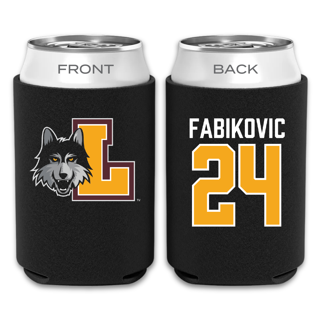 Loyola University-Chicago Volleyball Black Can Cooler - #24 Daniel Fabikovic