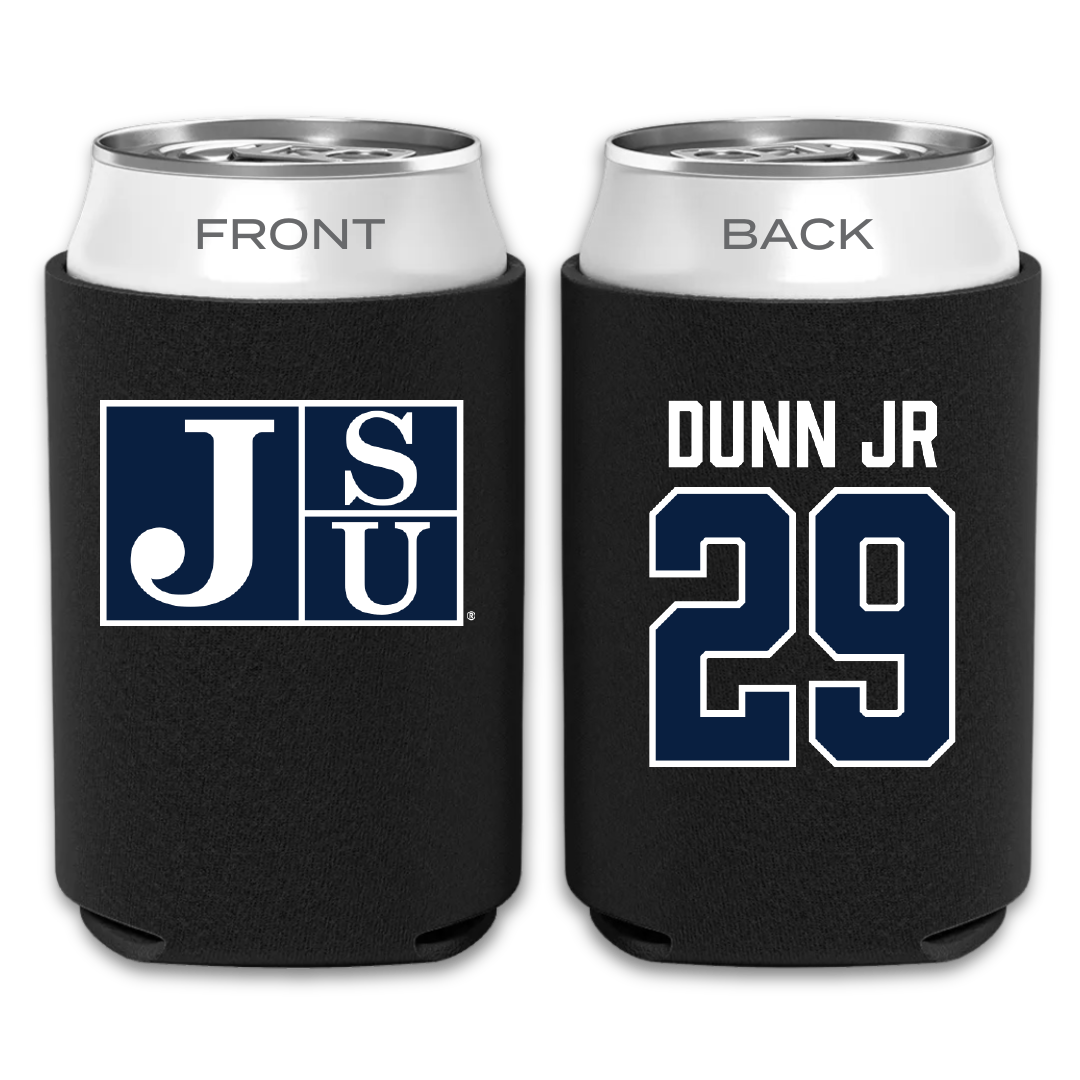 Jackson State University Football Black Can Cooler - #29 Frankie Dunn Jr