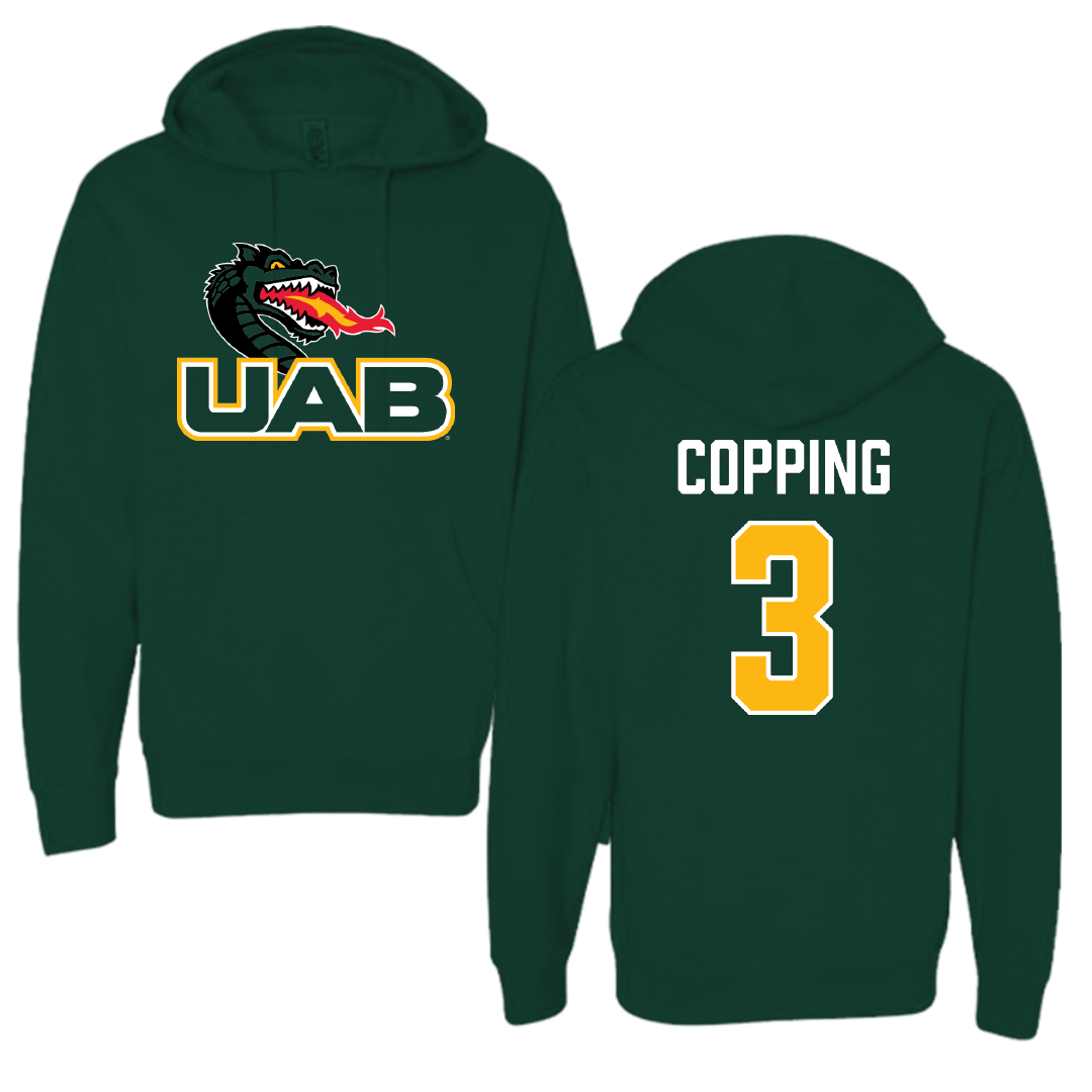 University of Alabama at Birmingham Beach Volleyball Forest Green Hoodie - #3 Arden Copping